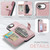 iPhone 17e / 16e JEEHOOD J01 Retro Magnetic Detachable Wallet Phone Case - Pink