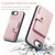 iPhone 17e / 16e JEEHOOD J01 Retro Magnetic Detachable Wallet Phone Case - Pink