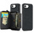 iPhone 17e / 16e JEEHOOD J02 Magnetic Zipper Horizontal Flip Leather Phone Case - Black