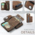 iPhone 17e / 16e JEEHOOD J02 Magnetic Zipper Horizontal Flip Leather Phone Case - Brown