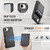 iPhone 17e / 16e JEEHOOD J06 British Style RFID MagSafe Card Bag PU Phone Case - Black