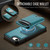 iPhone 17e / 16e JEEHOOD J10 Flip Card Bag MagSafe Split RFID Leather Phone Case - Green