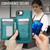 iPhone 17e / 16e JEEHOOD J12 Exquisite RFID MagSafe Zipper Card Bag Phone Case - Green
