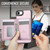 iPhone 17e / 16e JEEHOOD J12 Exquisite RFID MagSafe Zipper Card Bag Phone Case - Pink