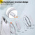 iPhone 17e / 16e Kalebol 360-degree Rotating MagSafe Magnetic Holder Phone Case - Transparent