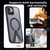 iPhone 17e / 16e kalebol Honeycomb Cooling MagSafe Holder Phone Case - Black