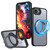iPhone 17e / 16e kalebol MagSafe Metal Ring Holder Phone Case - Black