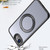 iPhone 17e / 16e kalebol MagSafe Metal Ring Holder Phone Case - Black