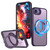 iPhone 17e / 16e kalebol MagSafe Metal Ring Holder Phone Case - Dark Purple
