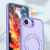 iPhone 17e / 16e kalebol MagSafe Metal Ring Holder Phone Case - Light Purple