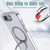 iPhone 17e / 16e kalebol MagSafe Metal Ring Holder Phone Case - Transparent