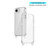 iPhone 17e / 16e Kalebol Minimalist High Transparency Multi Color Lanyard Hole Phone Case - Black