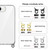 iPhone 17e / 16e Kalebol Minimalist High Transparency Multi Color Lanyard Hole Phone Case - Gold