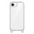 iPhone 17e / 16e Kalebol Minimalist High Transparency Multi Color Lanyard Hole Phone Case - Silver