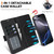 iPhone 17e / 16e Kalebol Strong Magnetic MagSafe Ring 2 In 1 Split Leather Phone Case - Black