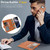 iPhone 17e / 16e Kalebol Strong Magnetic MagSafe Ring 2 In 1 Split Leather Phone Case - Brown