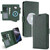 iPhone 17e / 16e Kalebol Strong Magnetic MagSafe Ring 2 In 1 Split Leather Phone Case - Green