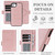 iPhone 17e / 16e Kalebol Strong Magnetic MagSafe Ring 2 In 1 Split Leather Phone Case - Rose Gold
