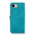 iPhone 17e / 16e KHAZNEH Dual-color Cowhide Texture Flip Leather Phone Case - Blue