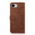 iPhone 17e / 16e KHAZNEH Dual-color Cowhide Texture Flip Leather Phone Case - Brown