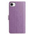 iPhone 17e / 16e Lambskin 8-card Slot Leather Phone Case - Purple