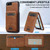 iPhone 17e / 16e LC.IMEEKE L3 Series Detachable RFID Card Bag Magsafe Phone Case - Brown