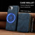 iPhone 17e / 16e LC.IMEEKE L6 Series Zipper Card Bag MagSafe Magnetic Phone Case - Blue