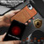 iPhone 17e / 16e LC.IMEEKE L6 Series Zipper Card Bag MagSafe Magnetic Phone Case - Brown