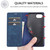 iPhone 17e / 16e LC.IMEEKE Strong Magnetism Microfiber Leather Phone Case - Blue
