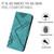 iPhone 17e / 16e Line Pattern Skin Feel Leather Phone Case - Light Blue