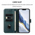 iPhone 17e / 16e Line Splicing Buckle Retro Leather Phone Case - Dark Green
