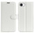 iPhone 17e / 16e Litchi Texture Horizontal Flip Leather Phone Case with Holder - White