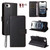 iPhone 17e / 16e Litchi Texture RFID Blocking 3-Card Wallet Leather Phone Case - Black