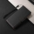 iPhone 17e / 16e Litchi Texture RFID Blocking 3-Card Wallet Leather Phone Case - Black