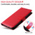 iPhone 17e / 16e Litchi Texture RFID Blocking 3-Card Wallet Leather Phone Case - Red