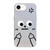 iPhone 17e / 16e Little Man Gestures Colored Silver Frosted PC Hybrid TPU Phone Case - Angry Hands Scorn