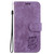 iPhone 17e / 16e Little Tiger Embossed Leather Phone Case - Purple