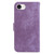 iPhone 17e / 16e Little Tiger Embossed Leather Phone Case - Purple