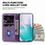 iPhone 17e / 16e Little Tiger Embossed Leather Phone Case - Purple