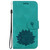 iPhone 17e / 16e Lotus Embossed Leather Phone Case - Green