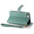 iPhone 17e / 16e Love Zipper Lanyard Leather Phone Case - Green
