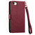 iPhone 17e / 16e Love Zipper Lanyard Leather Phone Case - Red