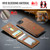 iPhone 17e / 16e MAGKING K1 MagSafe Detachable Wallet RFID Back Cover Phone Case - Brown