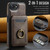 iPhone 17e / 16e MAGKING K1 MagSafe Detachable Wallet RFID Back Cover Phone Case - Coffee
