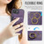 iPhone 17e / 16e MAGKING K1 MagSafe Detachable Wallet RFID Back Cover Phone Case - Purple