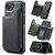 iPhone 17e / 16e MAGKING K3 Series MagSafe RFID Card Bag Detachable Phone Case - Black