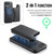 iPhone 17e / 16e MAGKING K3 Series MagSafe RFID Card Bag Detachable Phone Case - Black