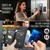 iPhone 17e / 16e MAGKING K4 Series MagSafe RFID Tri-fold Card Bag Detachable Phone Case - Black