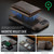 iPhone 17e / 16e MAGKING K4 Series MagSafe RFID Tri-fold Card Bag Detachable Phone Case - Coffee