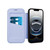 iPhone 17e / 16e Magnetic Armor Series RFID Card Slots Leather Phone Case - Purple
